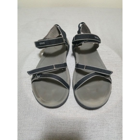 Teva Shoes - Teva Tirra Sandals Womens Black Grey Adjustable Hook Loop Strappy F27119A Sz 11